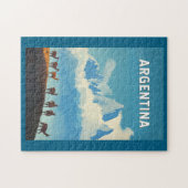 Argentinien Illustration Travel Art Vintag Puzzle (Horizontal)