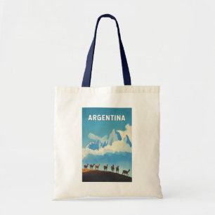 Argentinien Illustration Travel Art Vintag Tragetasche