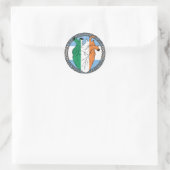Argentinien Irland Irland Runder Aufkleber (Tasche)