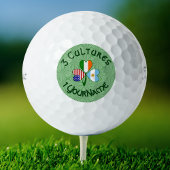 Argentinien Irland USA Kleeblatt Flag Personalisie Golfball