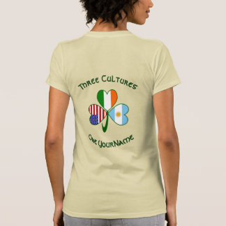 Argentinien Irland USA Shamrock Personalisiertes D T-Shirt