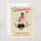 Argentinien Jahrgang Reise Postkarte (Vorne/Hinten)