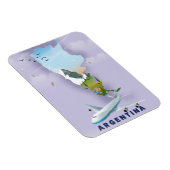 Argentinien Karte Reiseplakat Magnet (Rechte Seite)