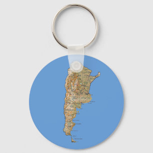 Argentinien Karte Schlüsselanhänger