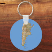 Argentinien Karte Schlüsselanhänger (Vorderseite)