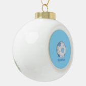 Argentinien Keramik Ball Weihnachtsschmuck Kugel-Ornament (Links)