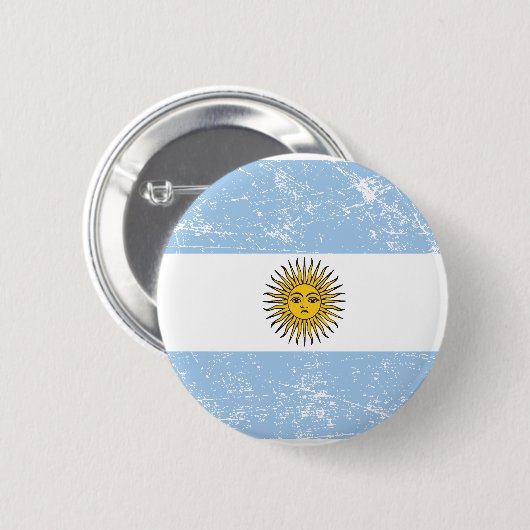 Argentinien-Knopf Button (Vorne & Hinten)