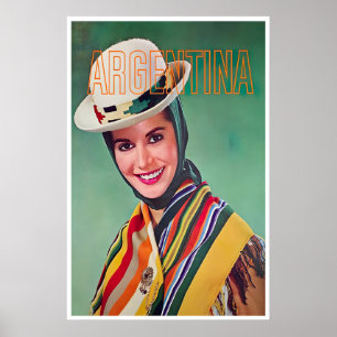 Argentinien Kunst Reiseplakat Argentinischer Druck Poster
