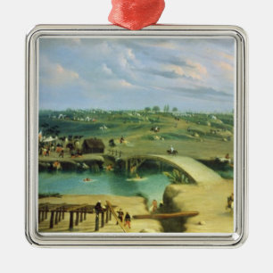 Argentinien-Lager auf der anderen Seite des Sans Silbernes Ornament