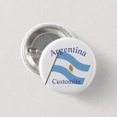 Argentinien Landesflagge Thunder_Cove Button (Vorne & Hinten)