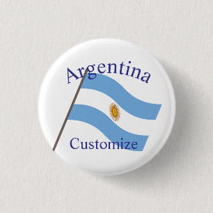 Argentinien Landesflagge Thunder_Cove Button