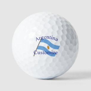 Argentinien Landesflagge Thunder_Cove Golfball