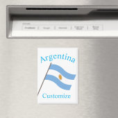 Argentinien Landesflagge Thunder_Cove Magnet (In Situ (Geschirrspüler))