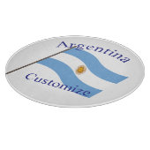 Argentinien Landesflagge Thunder_Cove Schneidebrett (Ecke)