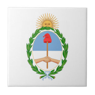 Argentinien Landeswappen Symbol Emblem Flagge Fliese