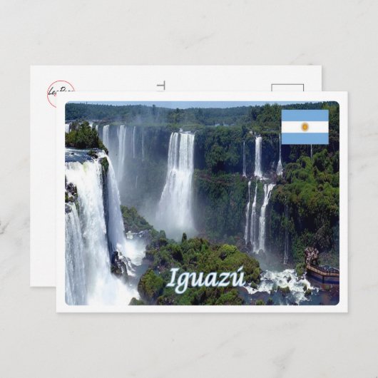 Argentinien - Las Cataratas del Iguazú - Postkarte (Vorne/Hinten)