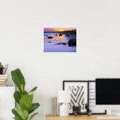 Argentinien, Las Grutas. Der Strand bei Sonnenunte Poster (Heimbüro)