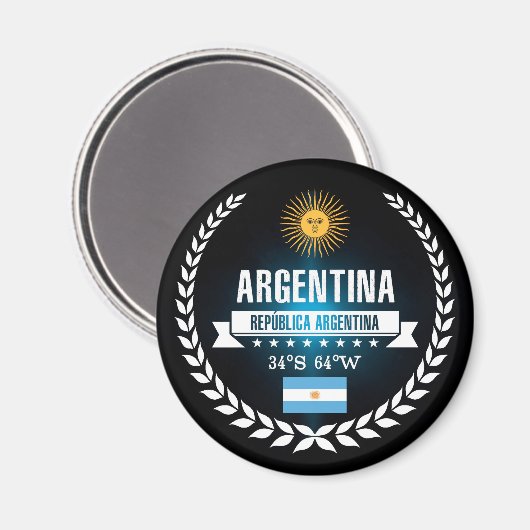 Argentinien Magnet (Vorderseite/Rückseite)