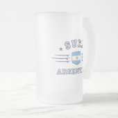 Argentinien Mattglas Bierglas (VorderseiteRechts)