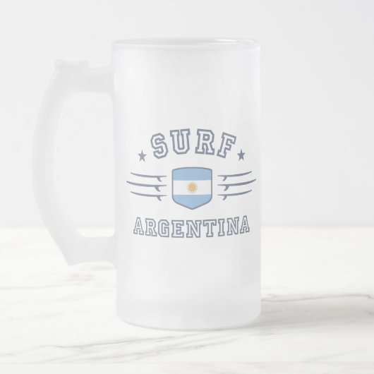 Argentinien Mattglas Bierglas (Links)