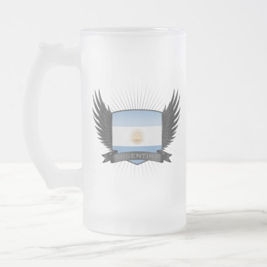 ARGENTINIEN MATTGLAS BIERGLAS (Links)