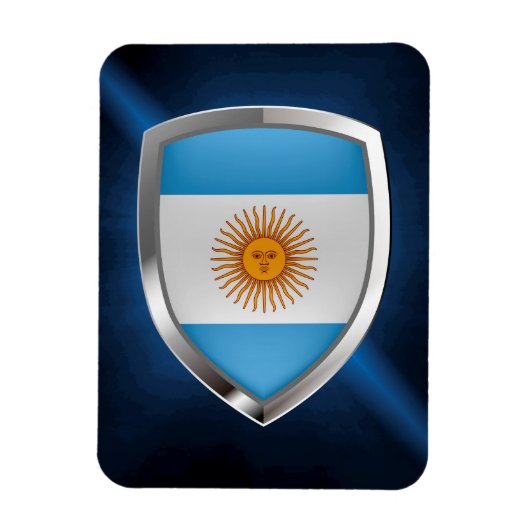Argentinien Mettalic Emblem Magnet (Vertikal)