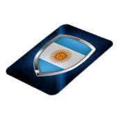 Argentinien Mettalic Emblem Magnet (Linke Seite)