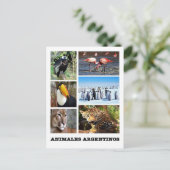 Argentinien - Mosaico Animales Argentinos Postkarte (Stehend Vorderseite)