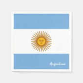 Argentinien Napkins, Argentinien Flaggenfahne Part Serviette (Vorderseite)
