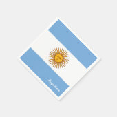 Argentinien Napkins, Argentinien Flaggenfahne Part Serviette (Ecke)