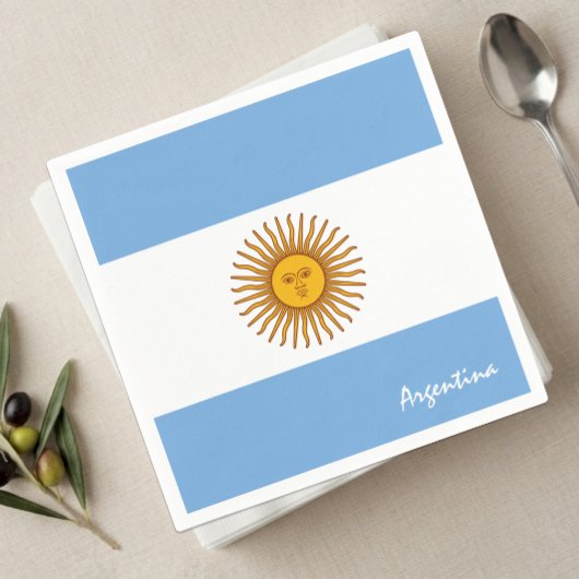 Argentinien Napkins, Argentinien Flaggenfahne Part Serviette