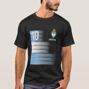 Argentinien Nummer 10 Flag Fußball Männer Frauen K T-Shirt