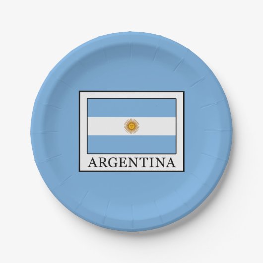 Argentinien Pappteller (Vorderseite)