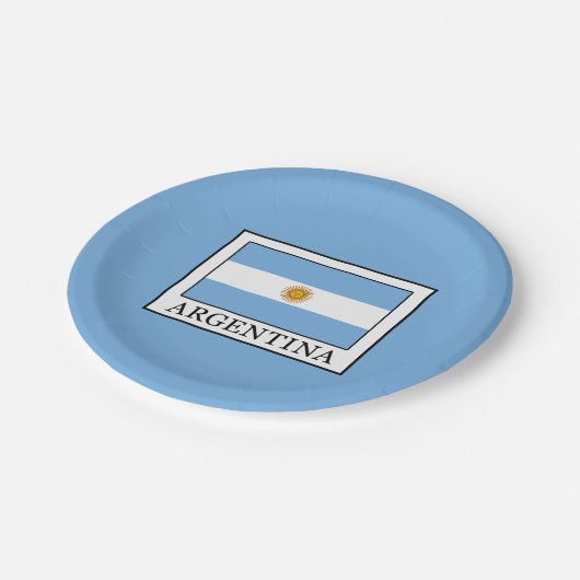 Argentinien Pappteller (Schrägansicht)