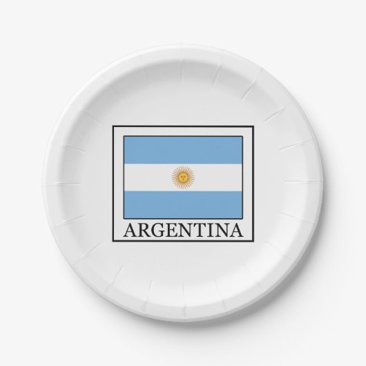 Argentinien Pappteller (Vorderseite)