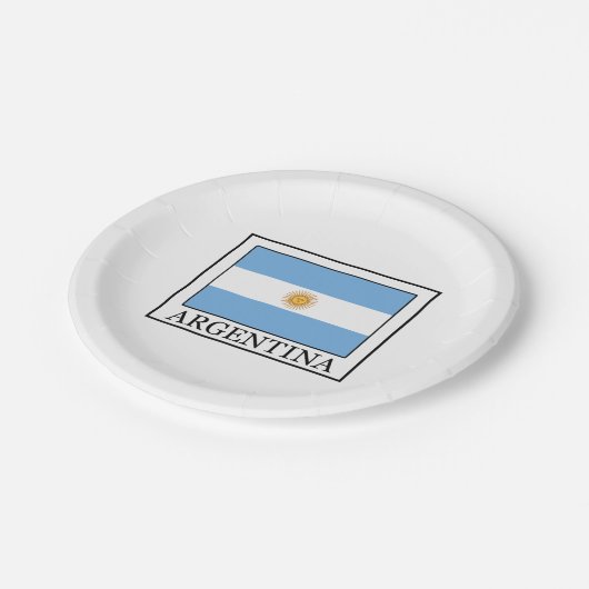 Argentinien Pappteller (Schrägansicht)