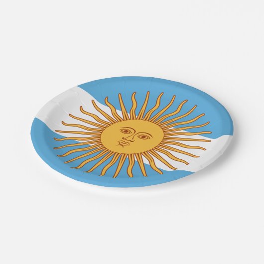 Argentinien Pappteller (Schrägansicht)