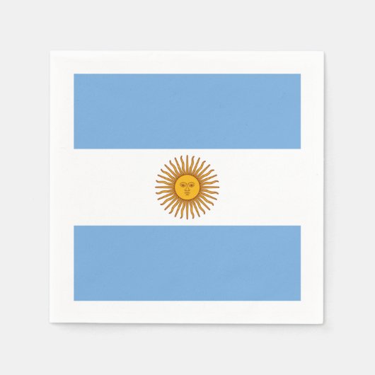 Argentinien Party Paper Napkins Serviette (Vorderseite)