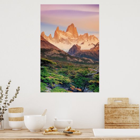 Argentinien, Patagonia, Los Glaciares, Nationalpar Poster (Küche)