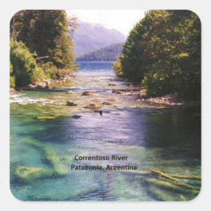 Argentinien, Patagonien Quadratischer Aufkleber