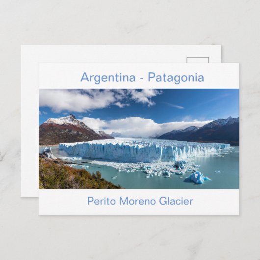 Argentinien - Perito Moreno Glacier Postkarte (Vorne/Hinten)