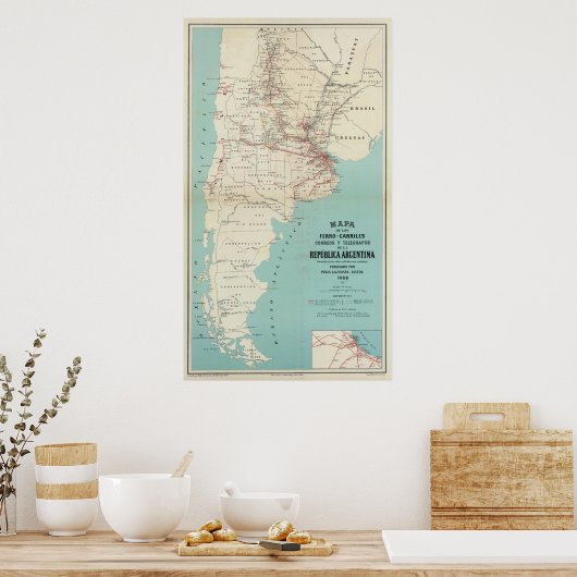 Argentinien Poster (Küche)