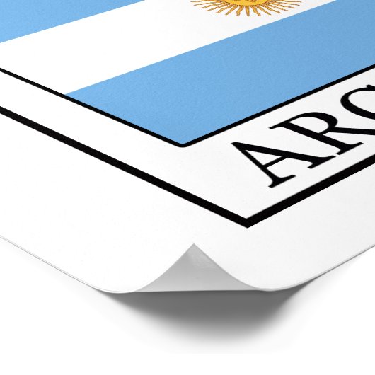 Argentinien Poster (Ecke)