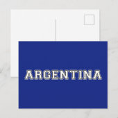 Argentinien Postkarte (Vorne/Hinten)