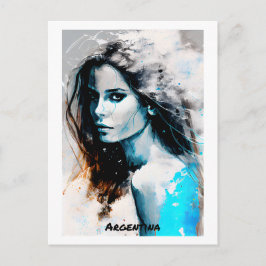 Argentinien Postkarte - Welt der Frauen-Sammlung