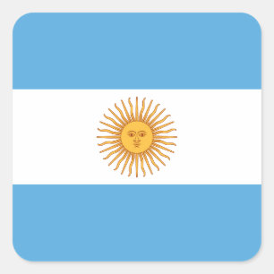 Argentinien Quadratischer Aufkleber