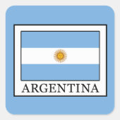 Argentinien Quadratischer Aufkleber (Vorderseite)