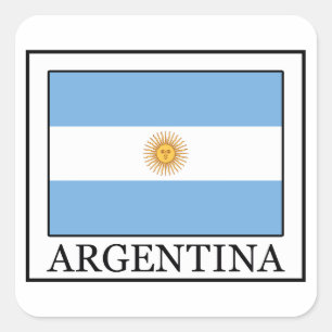Argentinien Quadratischer Aufkleber