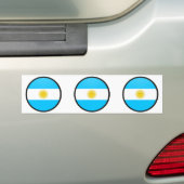 Argentinien-Qualität Flaggen-Kreis Autoaufkleber (Auf Auto)