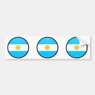 Argentinien-Qualität Flaggen-Kreis Autoaufkleber